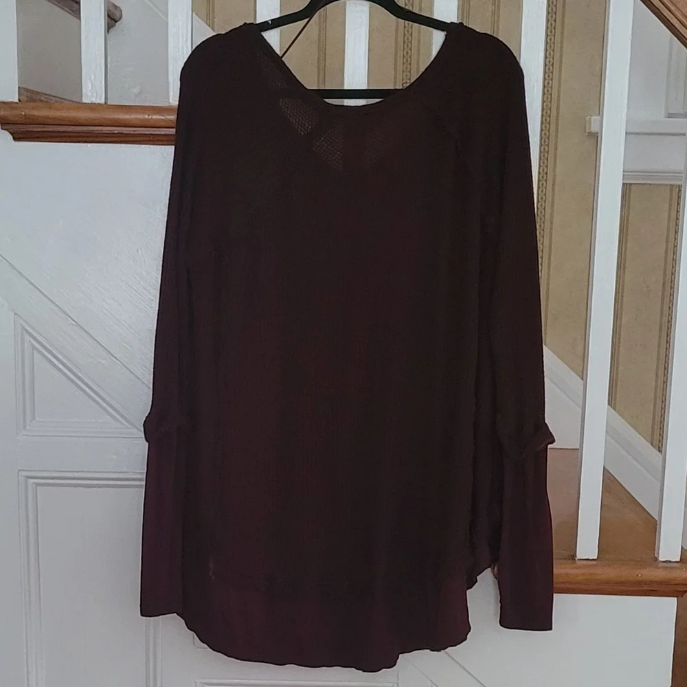 WE THE FREE Free People Laguna Thermal Longsleeve Shirt Size Medium - Picture 5 of 9